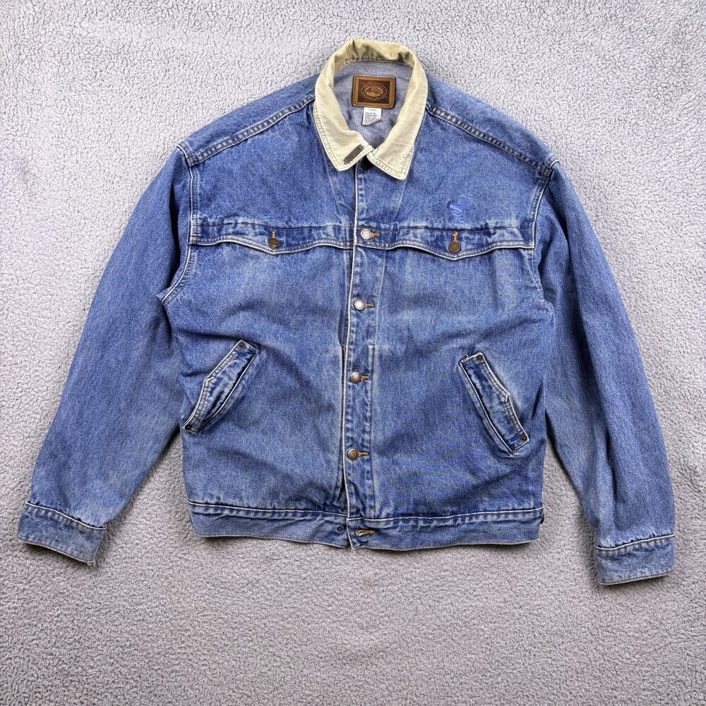 VTG Australian Outback Collection Jacket Mens XL Denim Jean Trucker Retro